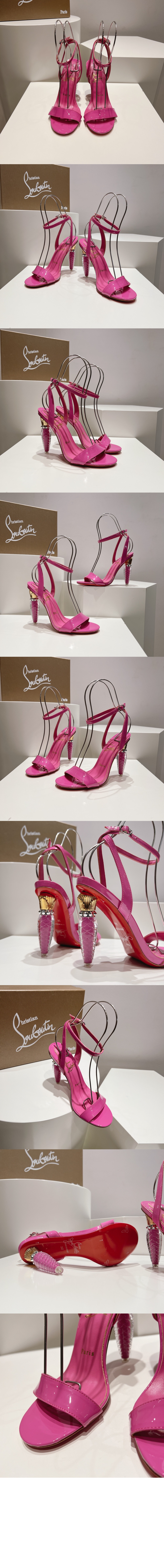 루부탱 슬라이드 샌들 3230117