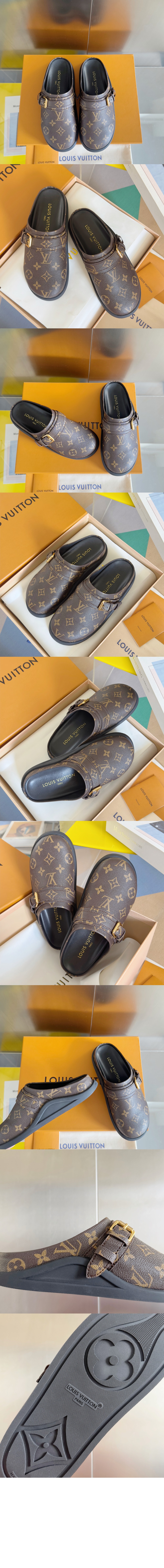 루이비통 투 고 플랫 컴포트 클로그 1AHMGZ