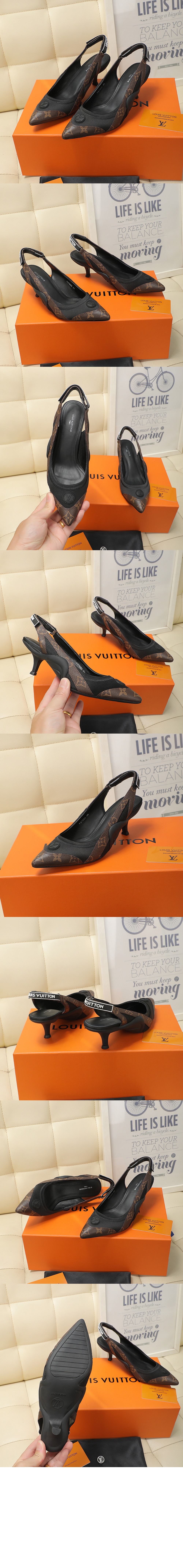 루이비통 아크라이트 슬링백 펌프스 1AAW7L