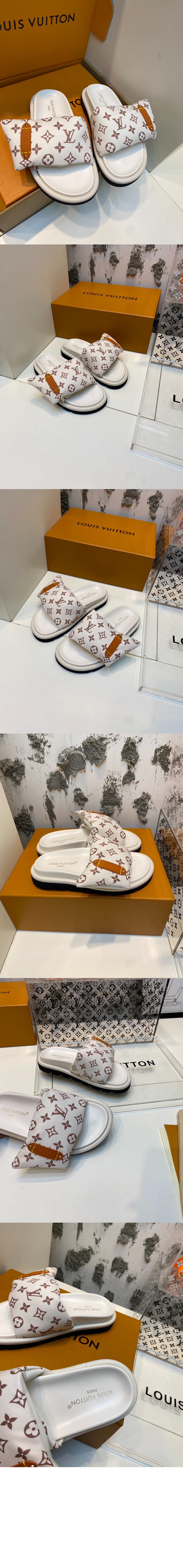 루이비통 풀 필로우 플랫 컴포트 뮬 1ACJZ8