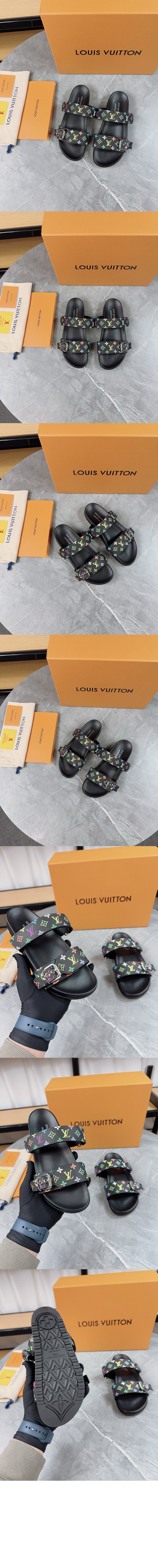 루이비통 LV x TM 봄 디아 플랫 컴포트 뮬 1AGXUJ