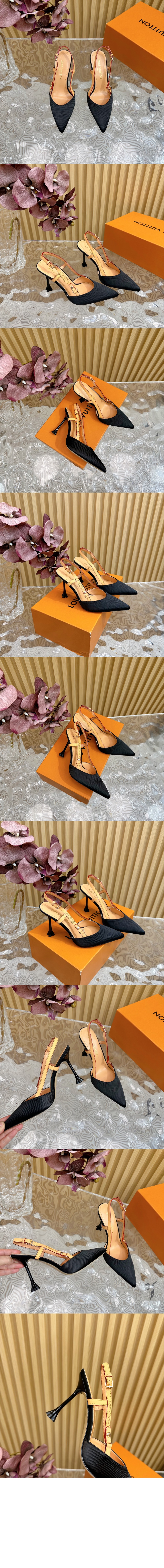 루이비통 블라썸 슬링백 펌프스 1AC8O6