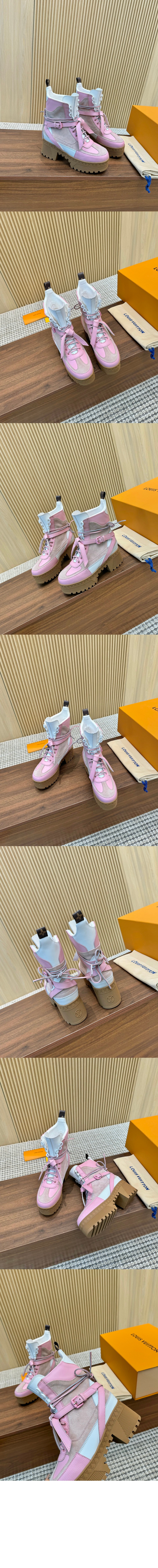 루이비통 로리엇 플랫폼 데저트 부츠 1AD23N