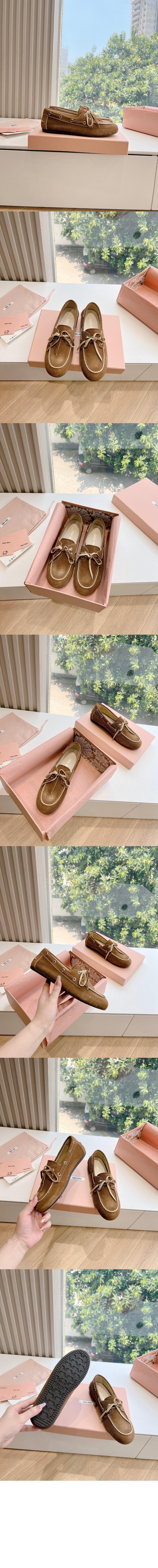 루이비통 안감 없는 페이드 스웨이드 로퍼 5D123E