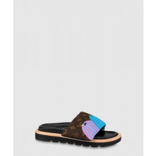 루이비통 LV x YK 풀 필로우 플랫 컴포트 뮬 1ABD8Z