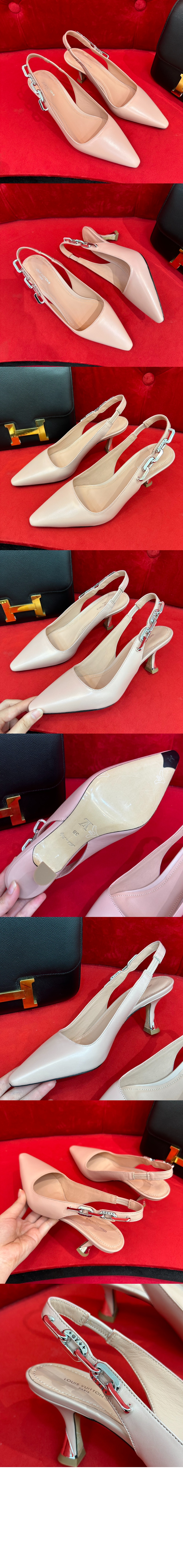 루이비통 스파클 슬링백 펌프스 1ABPJ3