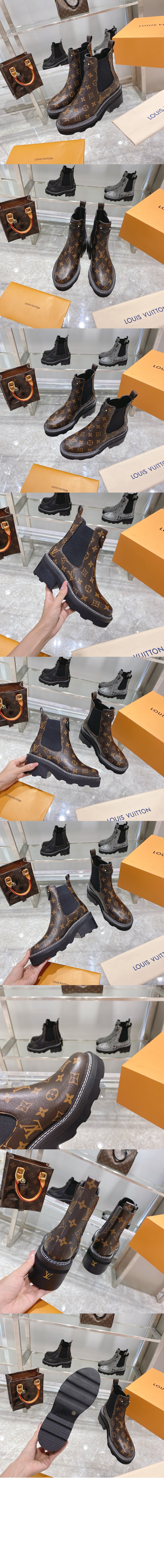 루이비통 LV 보부르 앵클 부츠 1A8QCN