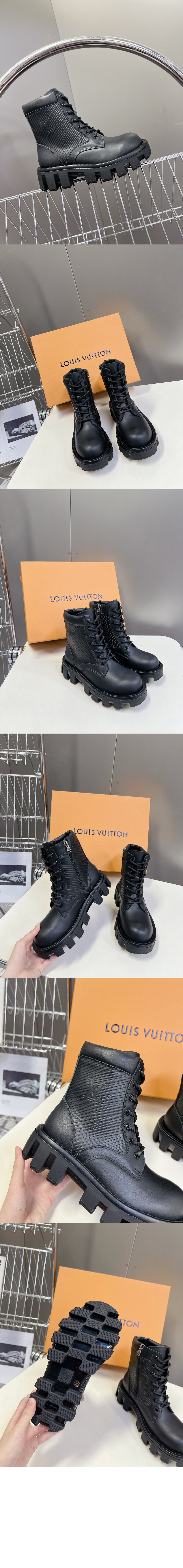 루이비통 체커 플랫 부츠 1AD9T6