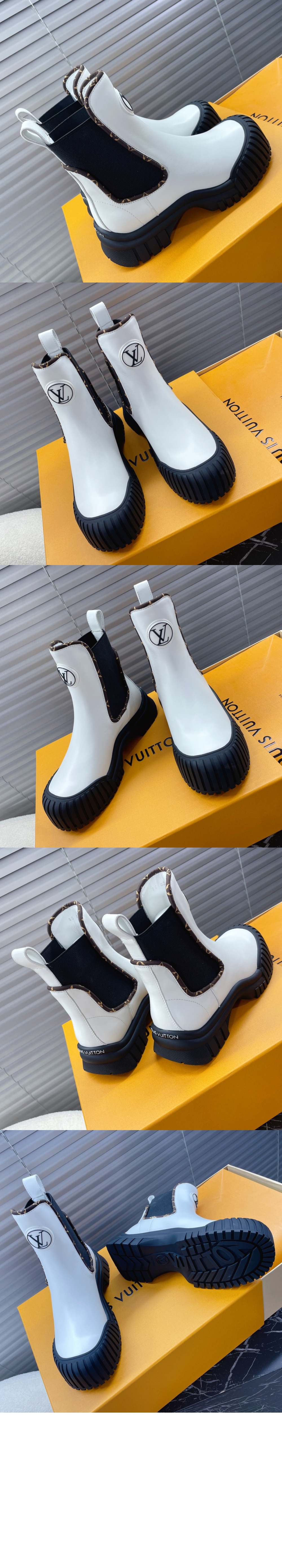 루이비통 루비 플랫 앵클 부츠 1AB0FS