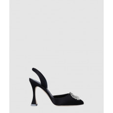 마놀로블라닉 프리타슬리 90 새틴 슬링백 뮬