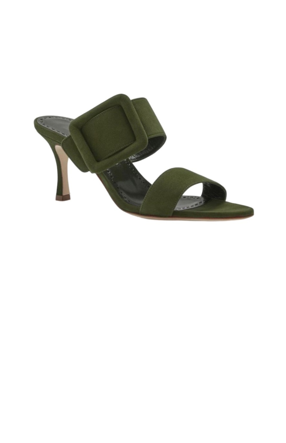 마놀로블라닉 게이블 스웨이드 오픈 토 뮬