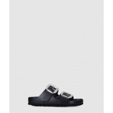 마놀로블라닉 애리조나 크리스탈 레더 샌들