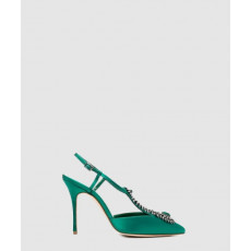 마놀로블라닉 자말라 90 새틴 펌프스