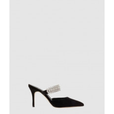 마놀로블라닉 루타라 새틴 크리스탈 뮬