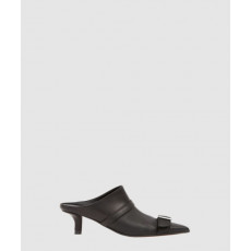 마르지엘라 라이더 포인티드 토 미드힐 뮬 T8013