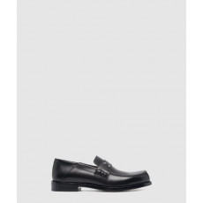 마르지엘라 스티치 로고 레더 로퍼 T8013