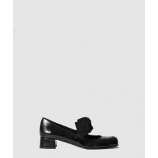 미우미우 페이턴트 가죽 리본 펌프스 5I363E