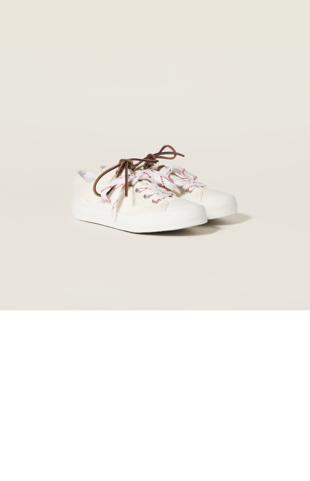 미우미우 워싱 데님 스니커즈 5E384E