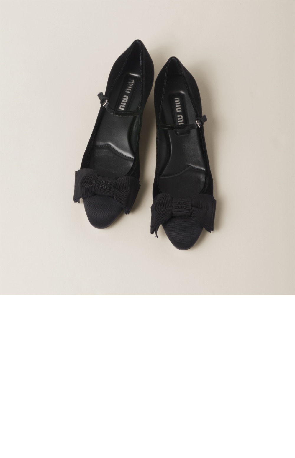 미우미우 리본 펌프스 로우 힐 5I095E