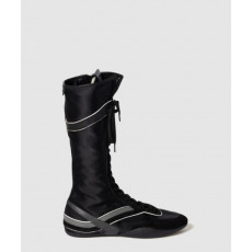 미우미우 김나지움 기능성 소재 및 스웨이드 복서 부츠 5W429E