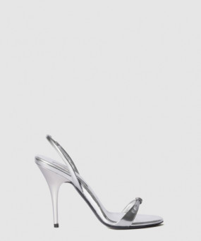 미우미우 에나멜 가죽 샌들 5X343E