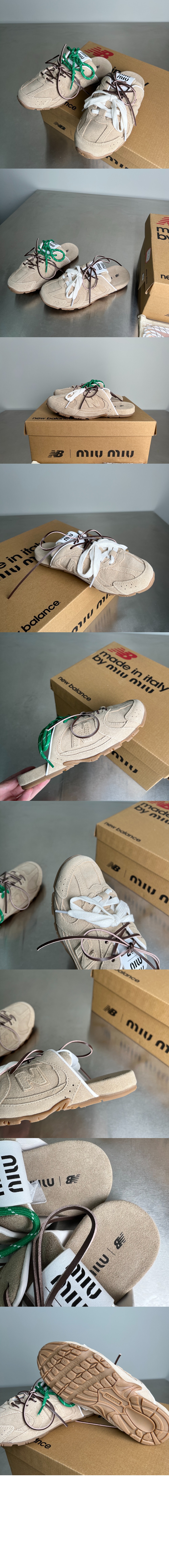 미우미우 530 SL 스웨이드 뮬 5E333E