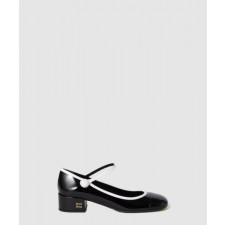 미우미우 투톤 페이턴트 가죽 메리제인 펌프스 5I435E