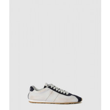 미우미우 플룸 나파 가죽 및 스웨이드 스니커즈 5E114E