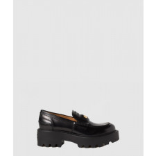 미우미우 브러시드 레더 로퍼 5D292E