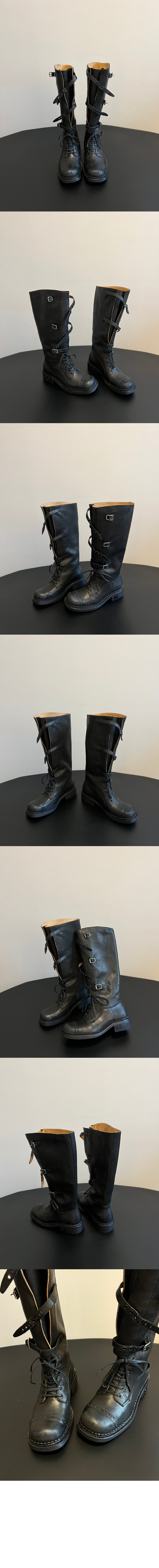 미우미우 가죽 부츠 5W315E