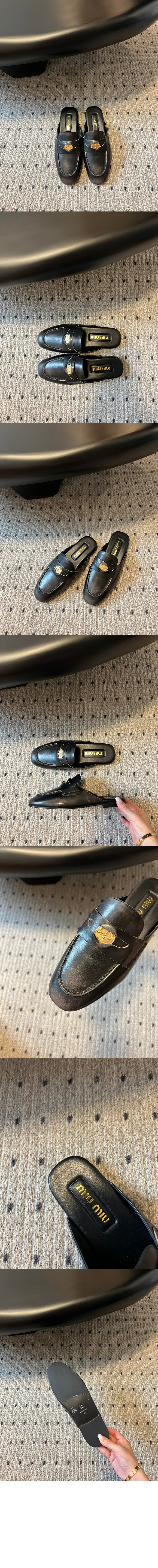 미우미우 가죽 로퍼 5D326E