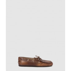 미우미우 블리치드 가죽 로퍼 5D123E