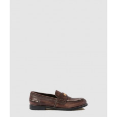 미우미우 빈티지 효과 가죽 페니 로퍼 5D773D