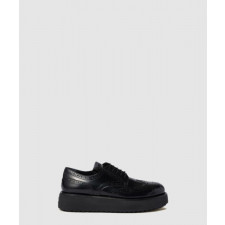 미우미우 브러쉬드 가죽 옥스포드 브로그 5E177E