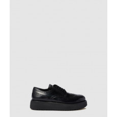 미우미우 브러쉬드 가죽 옥스포드 브로그 5E177E