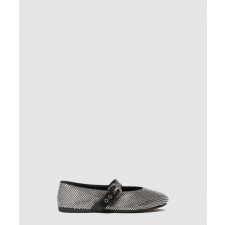 미우미우 송아지 가죽 발레리나 플랫 5F209E