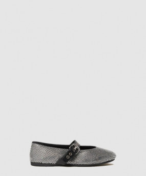 미우미우 송아지 가죽 발레리나 플랫 5F209E