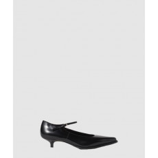 미우미우 브러쉬드 가죽 펌프스 5I317E