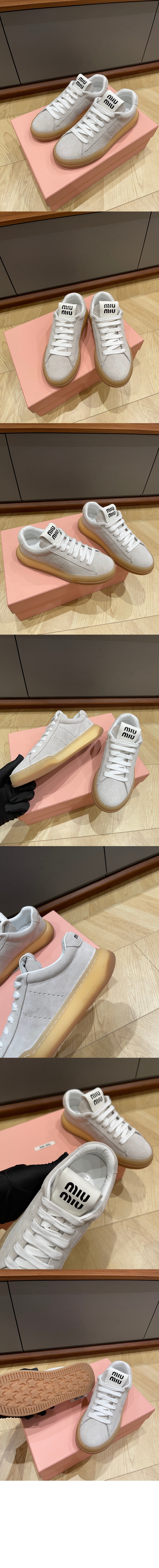 미우미우 스웨이드 스니커즈 5E916D