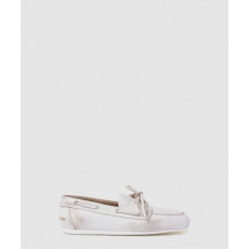 미우미우 안감 없는 블리치드 가죽 로퍼 5D123E