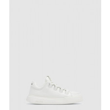 미우미우 블리치드 가죽 스니커즈 5E912D