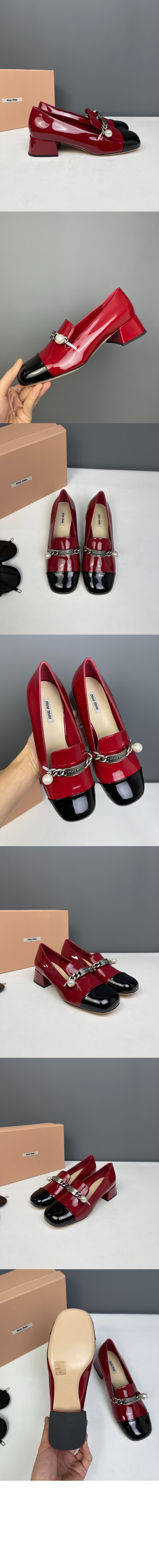 미우미우 가죽 펌프스 5S657D