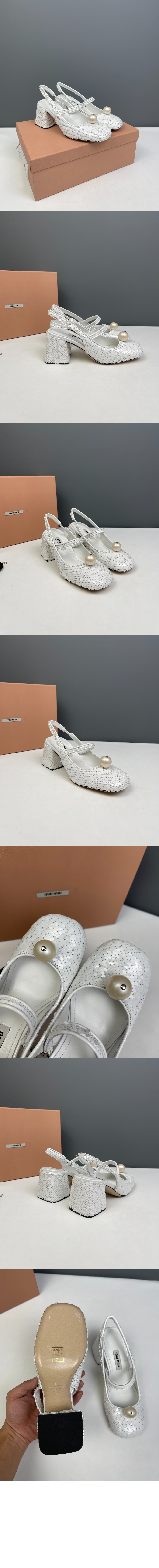 미우미우 가죽 펌프스 5I656D