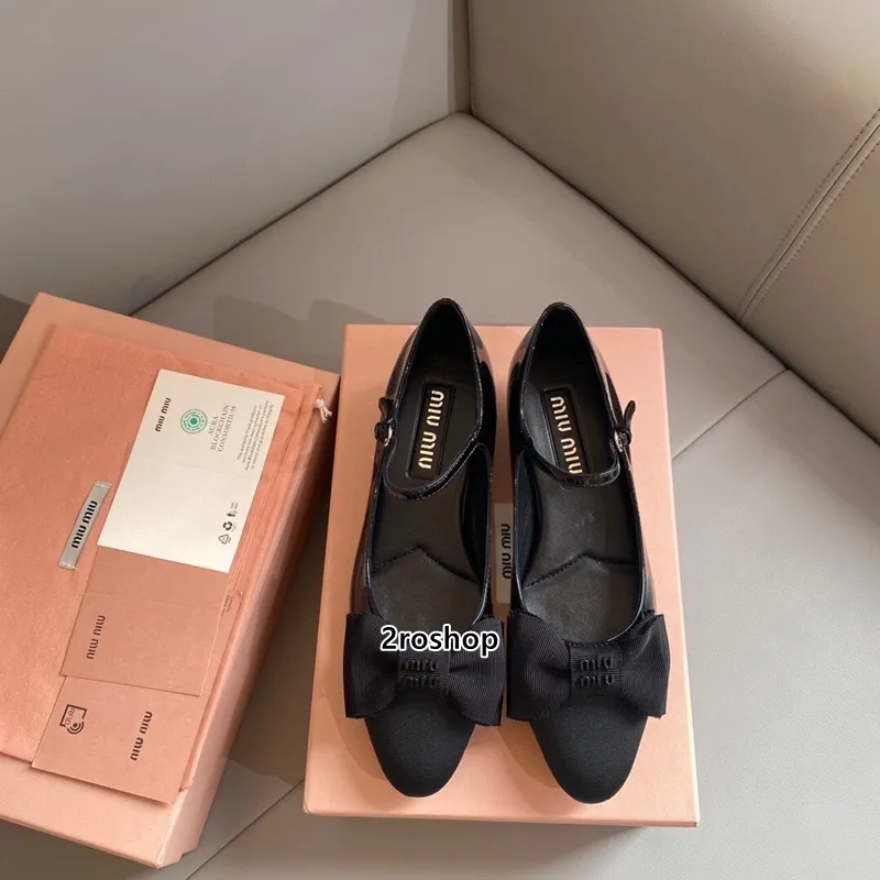 미우미우 리본 펌프스 하이힐 2.5CM