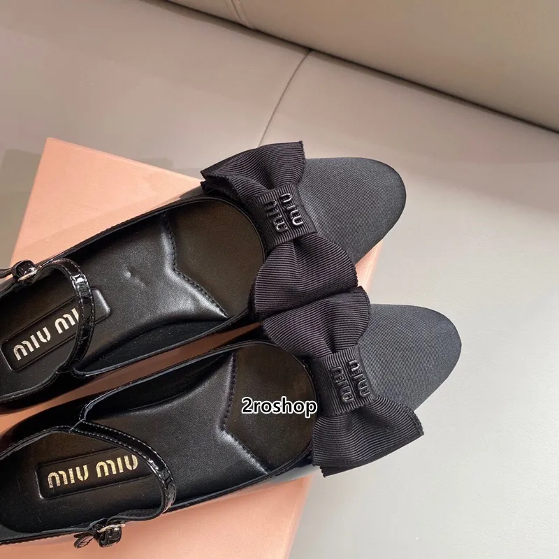 미우미우 리본 펌프스 하이힐 2.5CM