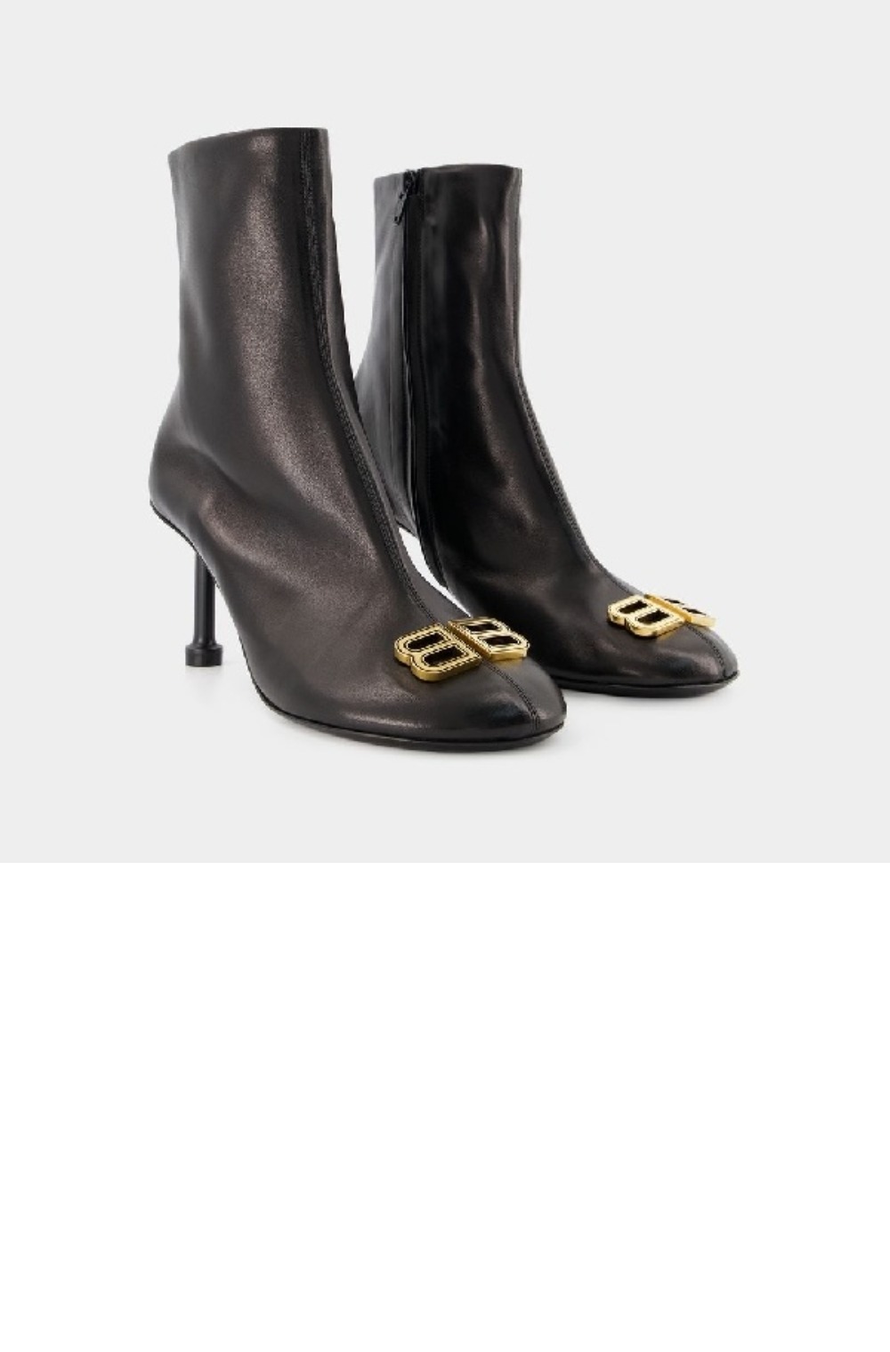 발렌시아가 그로피 BB 로고 앵클 부츠힐 722311