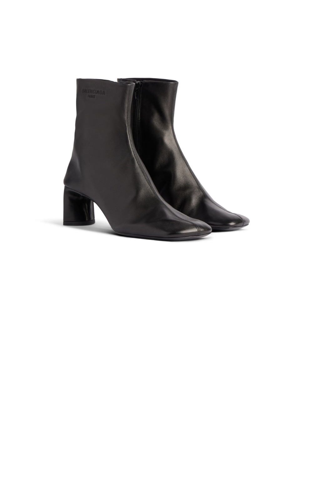 발렌시아가 듀티프리 레더 앵클 부츠힐 804517