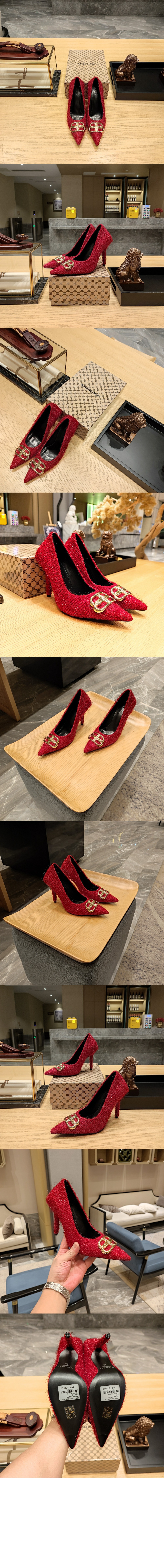 발렌시아가 스퀘어 나이프 BB 펌프스 739390