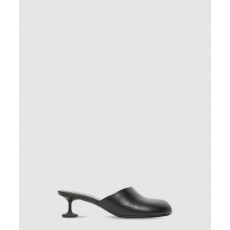 발렌시아가 레이디 레더 뮬 힐 701921