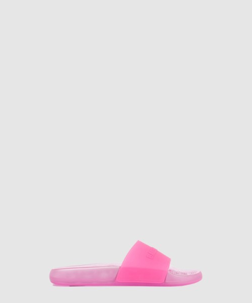 발렌시아가 풀 투명 슬라이드 슬리퍼 785454